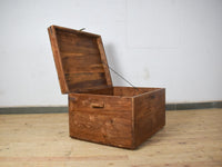 Vintage Rustic Wooden Chest Box Coffee Table