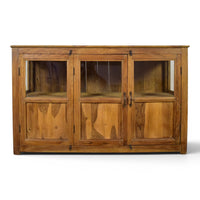 Vintage Rustic Wooden Cupboard Cabinet