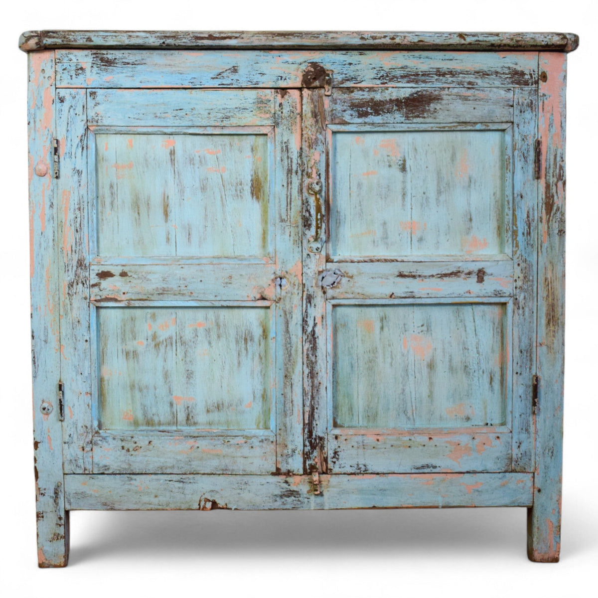 Vintage Painted Kitchen Island Cupboard Cabinet