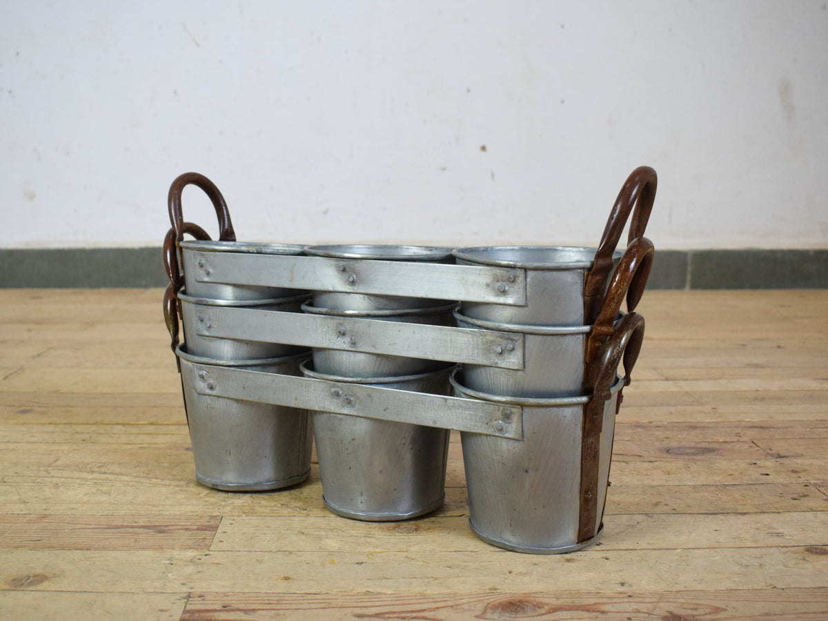 MILLWARDS® Galvanised Triple Planter - SMALL