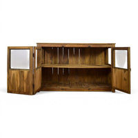 Vintage Rustic Wooden Cupboard Cabinet