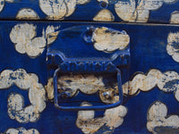 Vintage Indian Hand Painted Metal Travel Trunk Chest