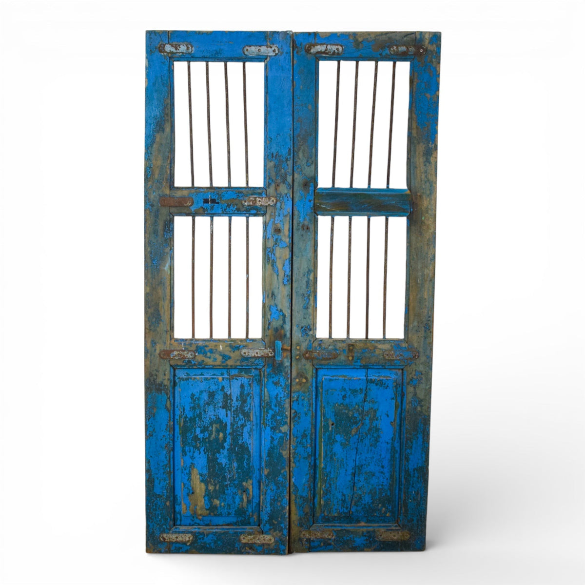 Pair of Antique Vintage Indian Doors Shutters