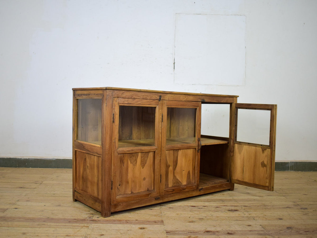 Vintage Rustic Wooden Cupboard Cabinet