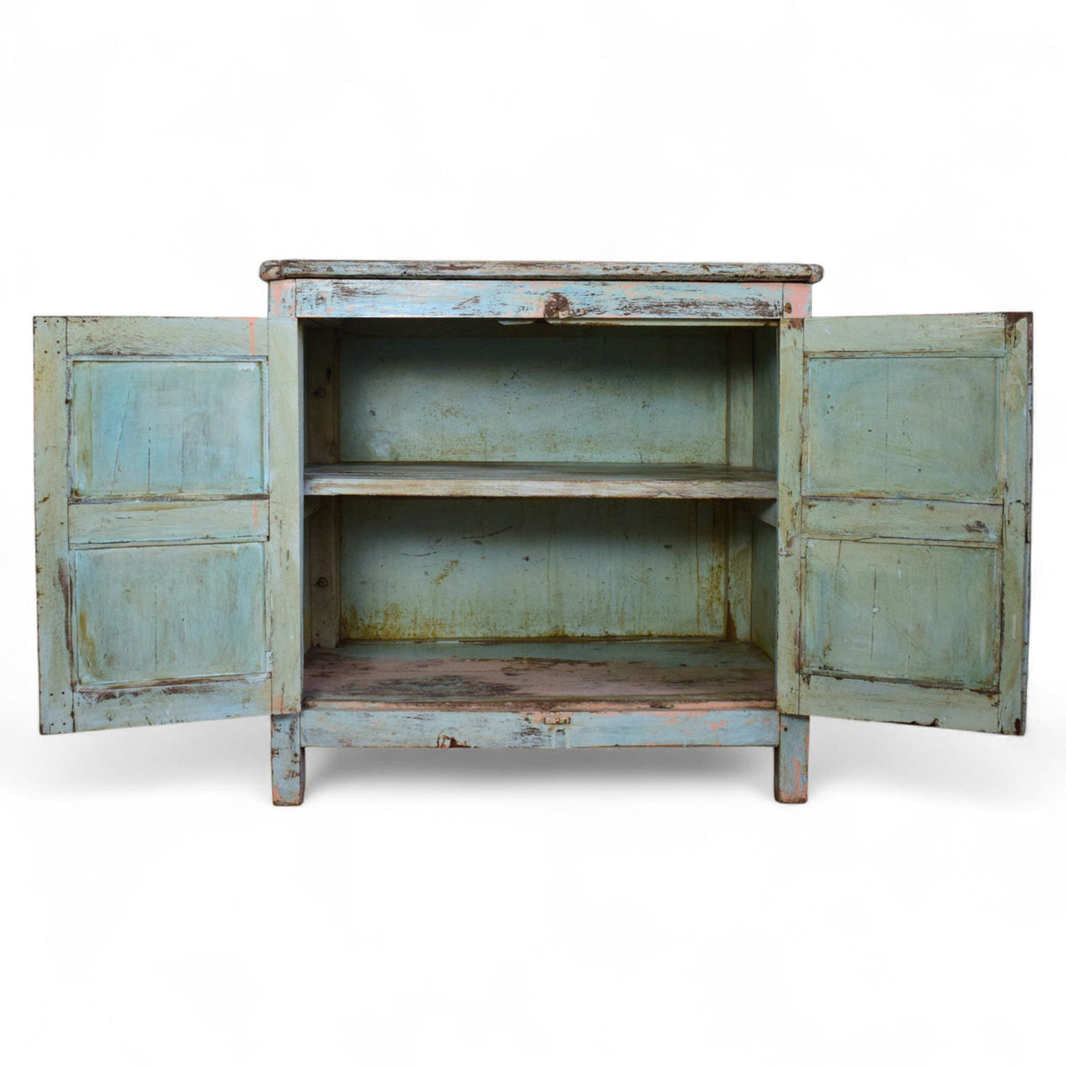Vintage Painted Kitchen Island Cupboard Cabinet