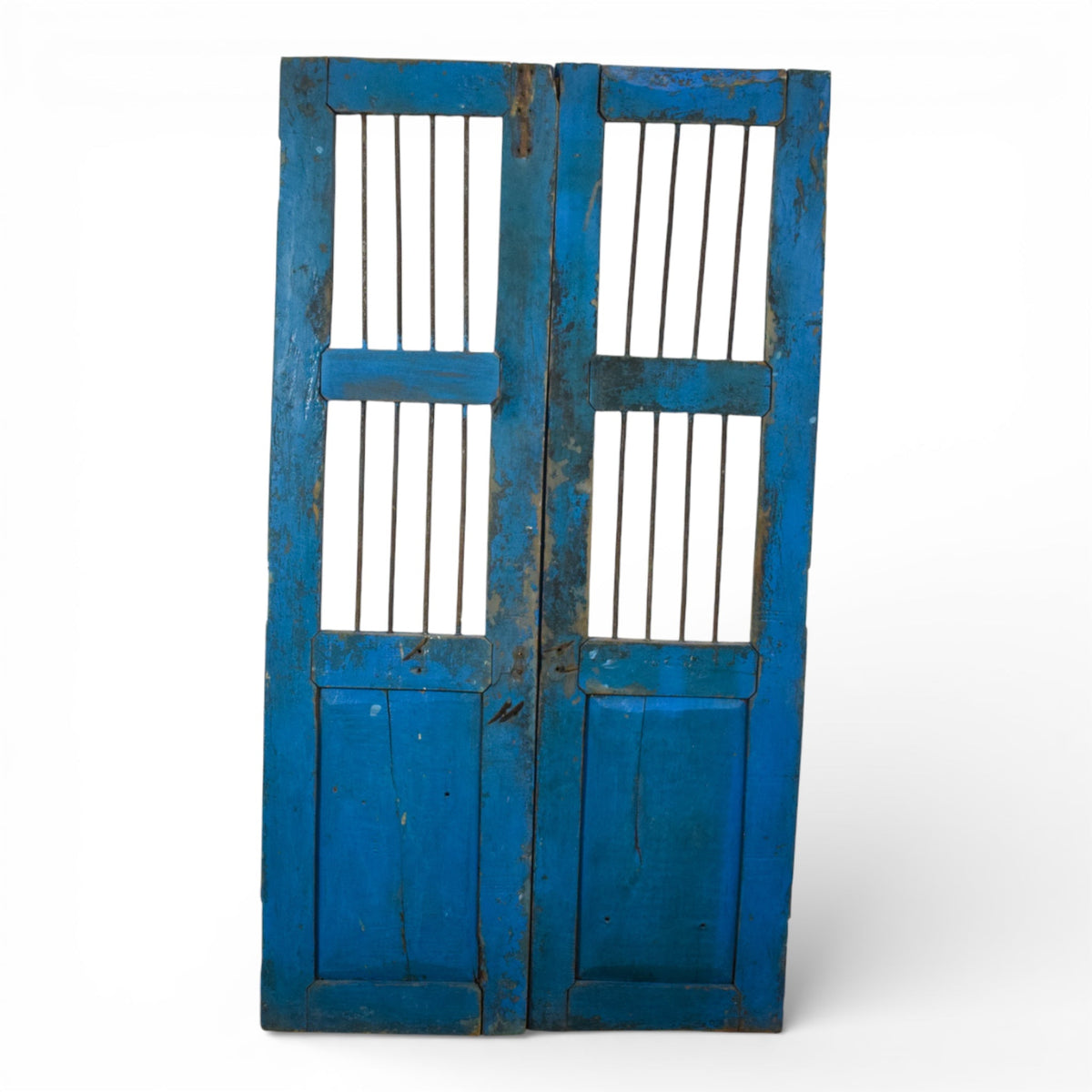 Pair of Antique Vintage Indian Doors Shutters