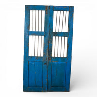 Pair of Antique Vintage Indian Doors Shutters