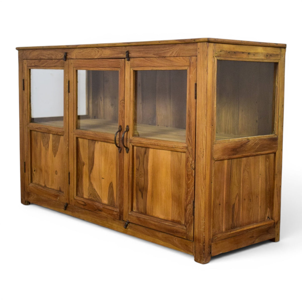 Vintage Rustic Wooden Cupboard Cabinet