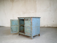 Vintage Painted Kitchen Island Cupboard Cabinet