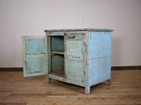 Vintage Painted Kitchen Island Cupboard Cabinet