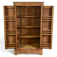 Vintage Rustic Hard Wood Fitted Interior Cupboard Cabinet Storage