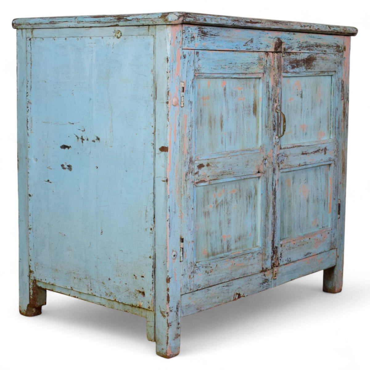 Vintage Painted Kitchen Island Cupboard Cabinet