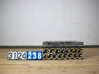 Vintage Indian Hand Painted Metal Travel Trunk Chest