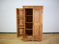 Vintage Rustic Hard Wood Fitted Interior Cupboard Cabinet Storage