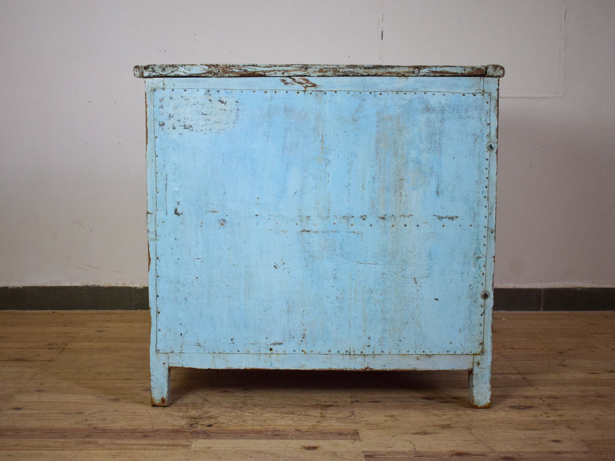 Vintage Painted Kitchen Island Cupboard Cabinet