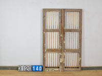 Pair of Antique Vintage Indian Doors Shutters