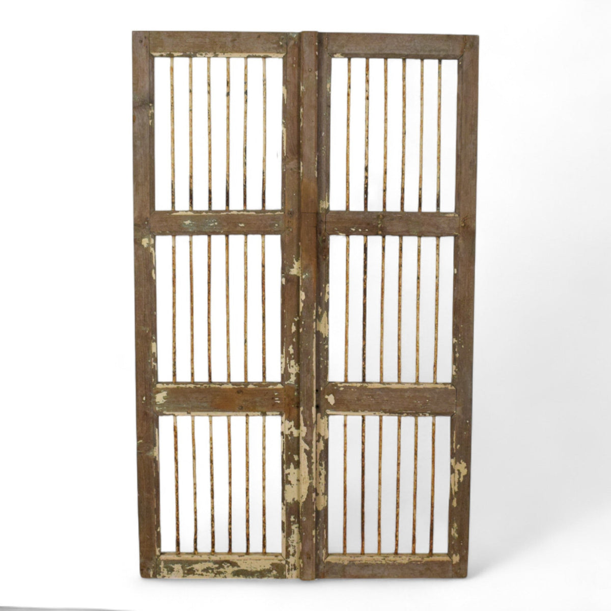 Pair of Antique Vintage Indian Doors Shutters