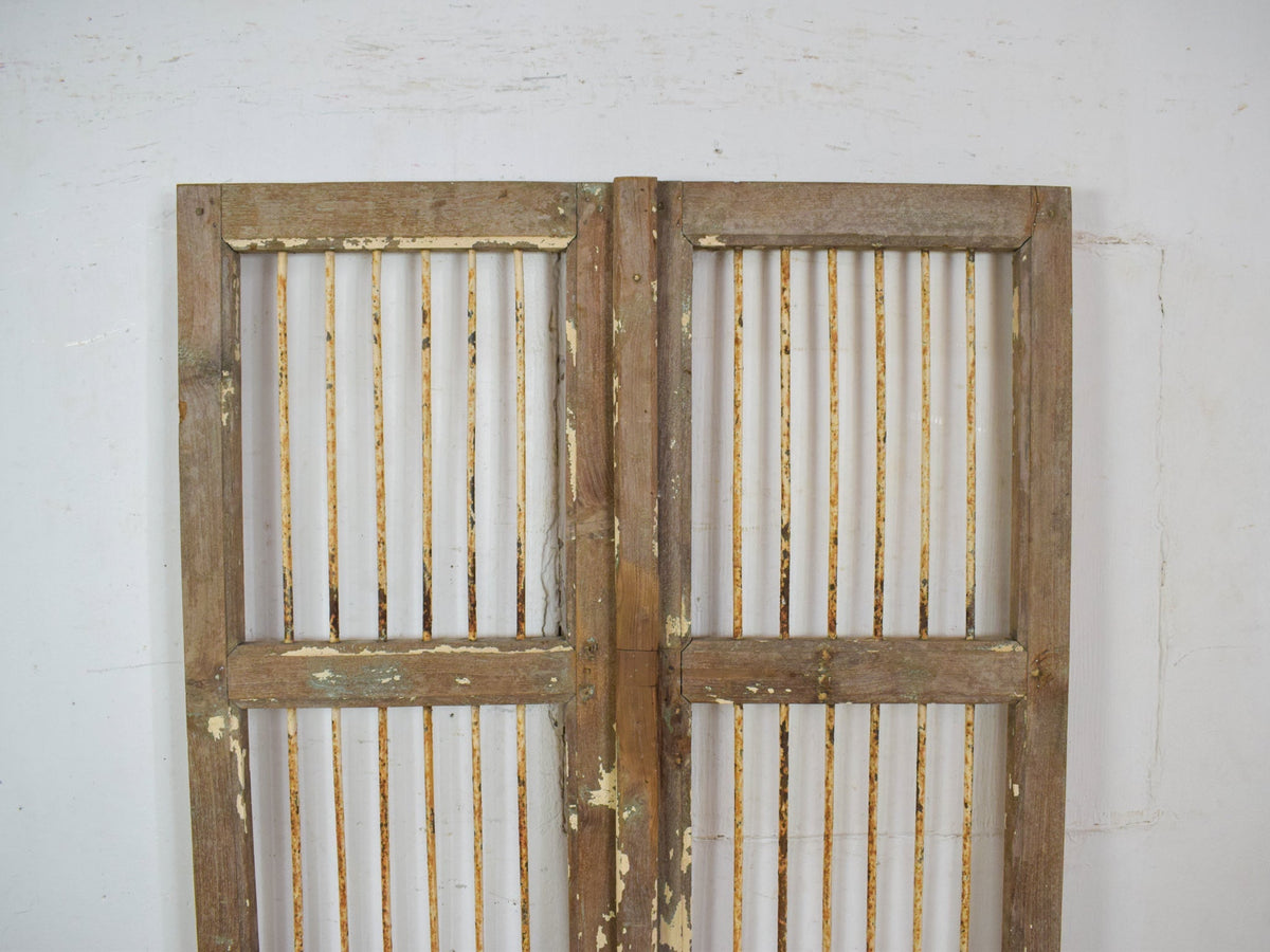 Pair of Antique Vintage Indian Doors Shutters