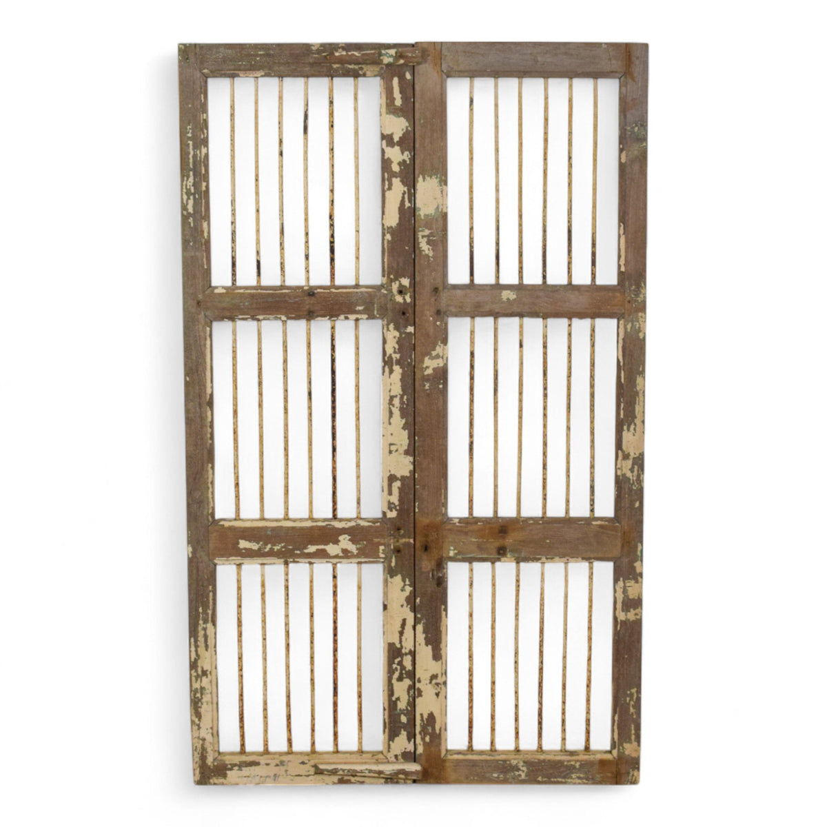 Pair of Antique Vintage Indian Doors Shutters