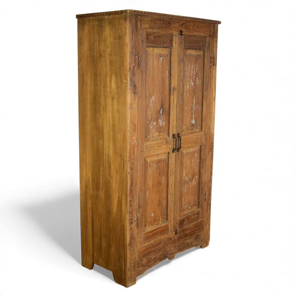 Vintage Rustic Hard Wood Fitted Interior Cupboard Cabinet Storage