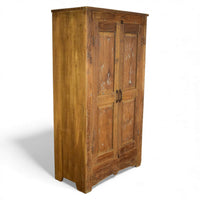 Vintage Rustic Hard Wood Fitted Interior Cupboard Cabinet Storage