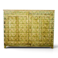 Vintage Painted Kitchen Island Cupboard Cabinet