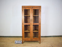 Vintage Wooden Housekeepers Bookcase Rustic Cupboard Cabinet