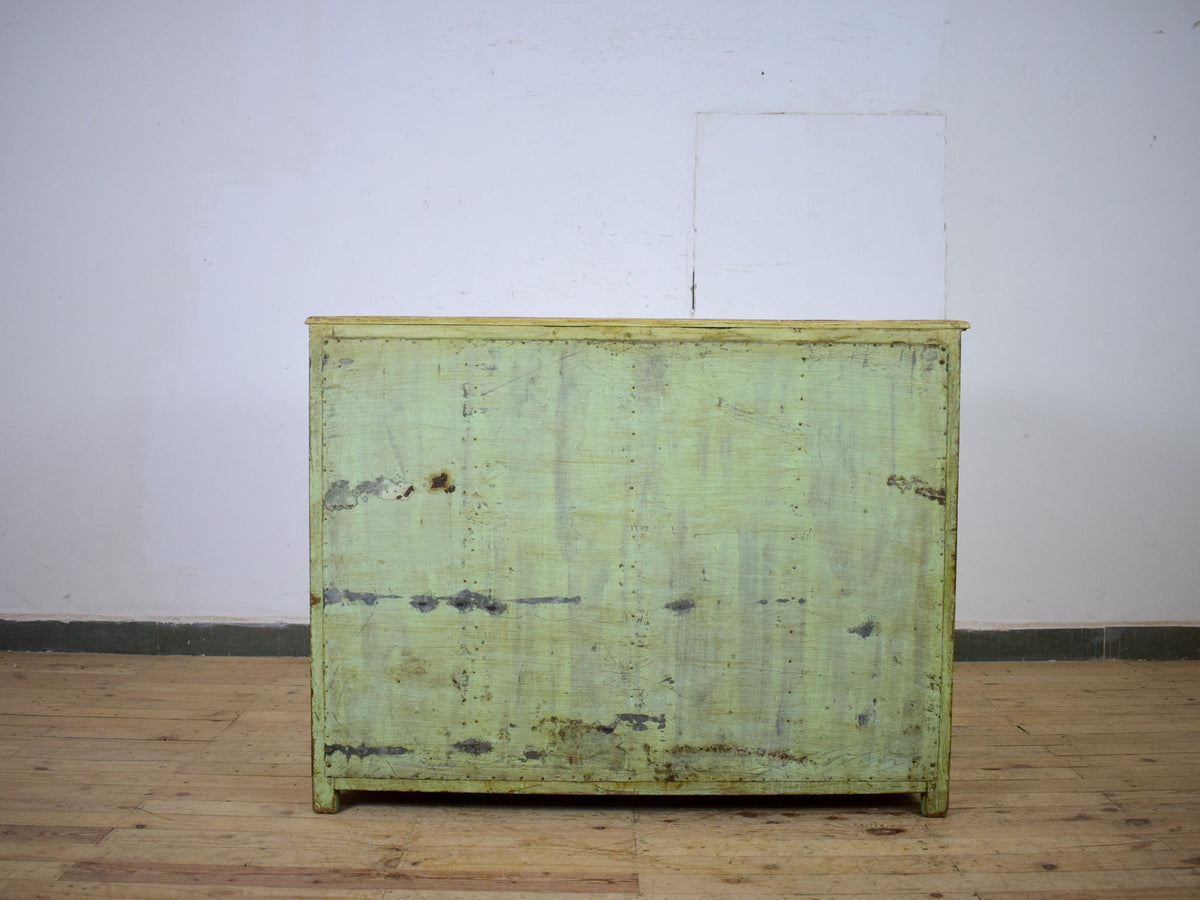 Vintage Painted Kitchen Island Cupboard Cabinet