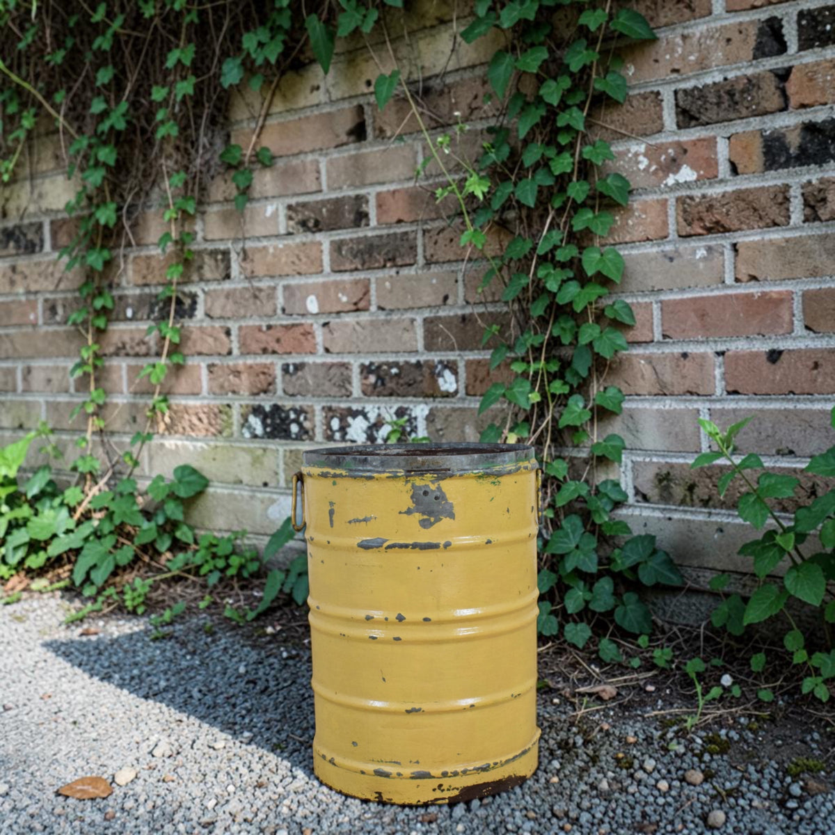 Vintage Rustic Metal Planter