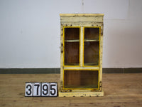 Vintage Worn Painted Rustic Cupboard Cabinet