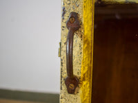 Vintage Worn Painted Rustic Cupboard Cabinet