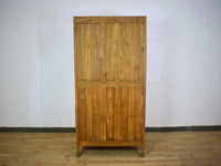 Vintage Wooden Housekeepers Bookcase Rustic Cupboard Cabinet