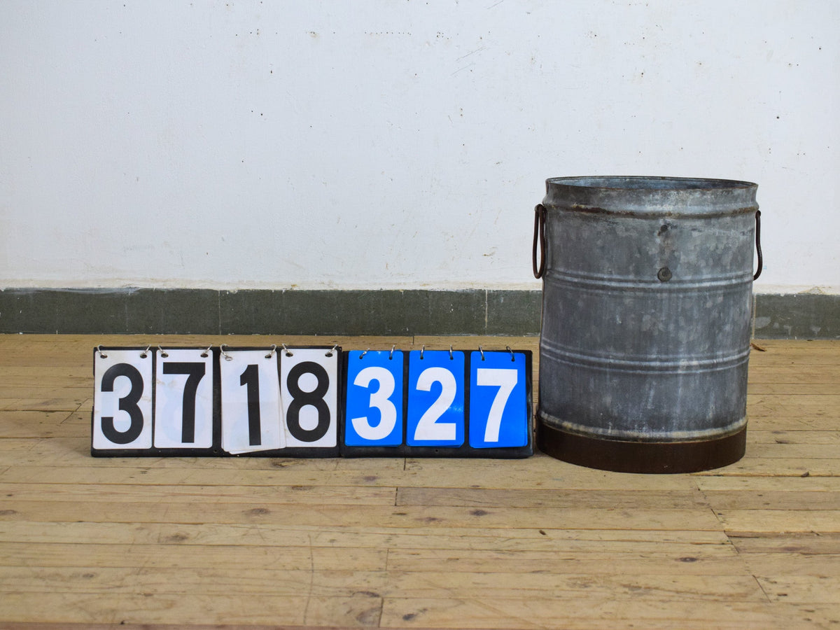 Vintage Rustic Metal Planter