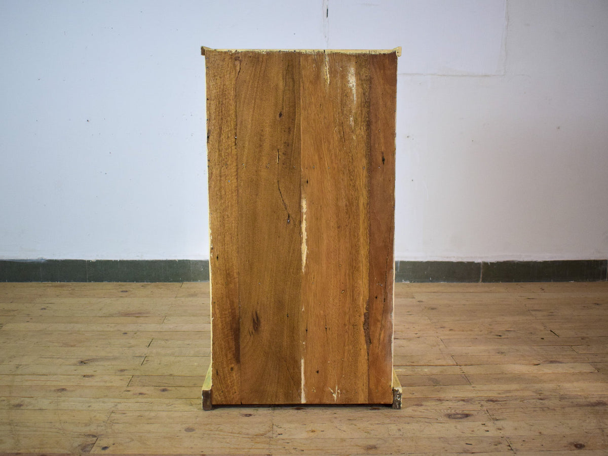 Vintage Worn Painted Rustic Cupboard Cabinet