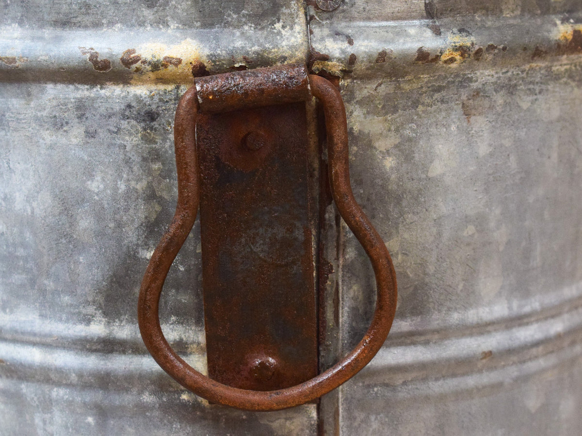 Vintage Rustic Metal Planter