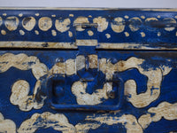 Vintage Indian Hand Painted Metal Travel Trunk Chest