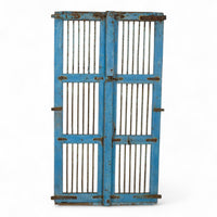 Pair of Antique Vintage Indian Doors Shutters