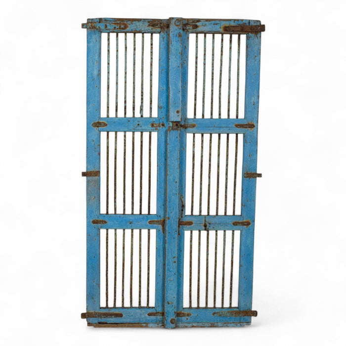 Pair of Antique Vintage Indian Doors Shutters