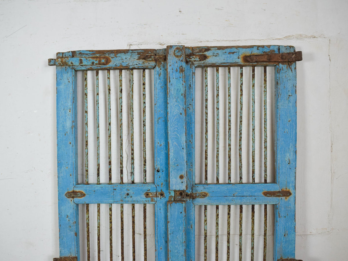 Pair of Antique Vintage Indian Doors Shutters