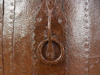 Vintage Metal Planter On Wooden Stand