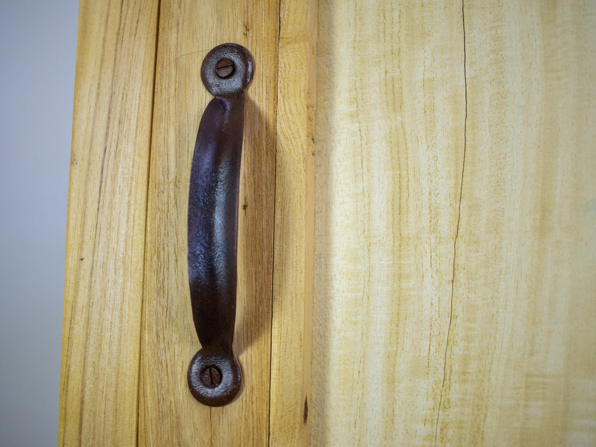 Vintage Rustic Bleached Wood Cupboard Cabinet Storage