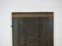 Antique Indian Carved Wooden Door Wall Hanging Art Decoration