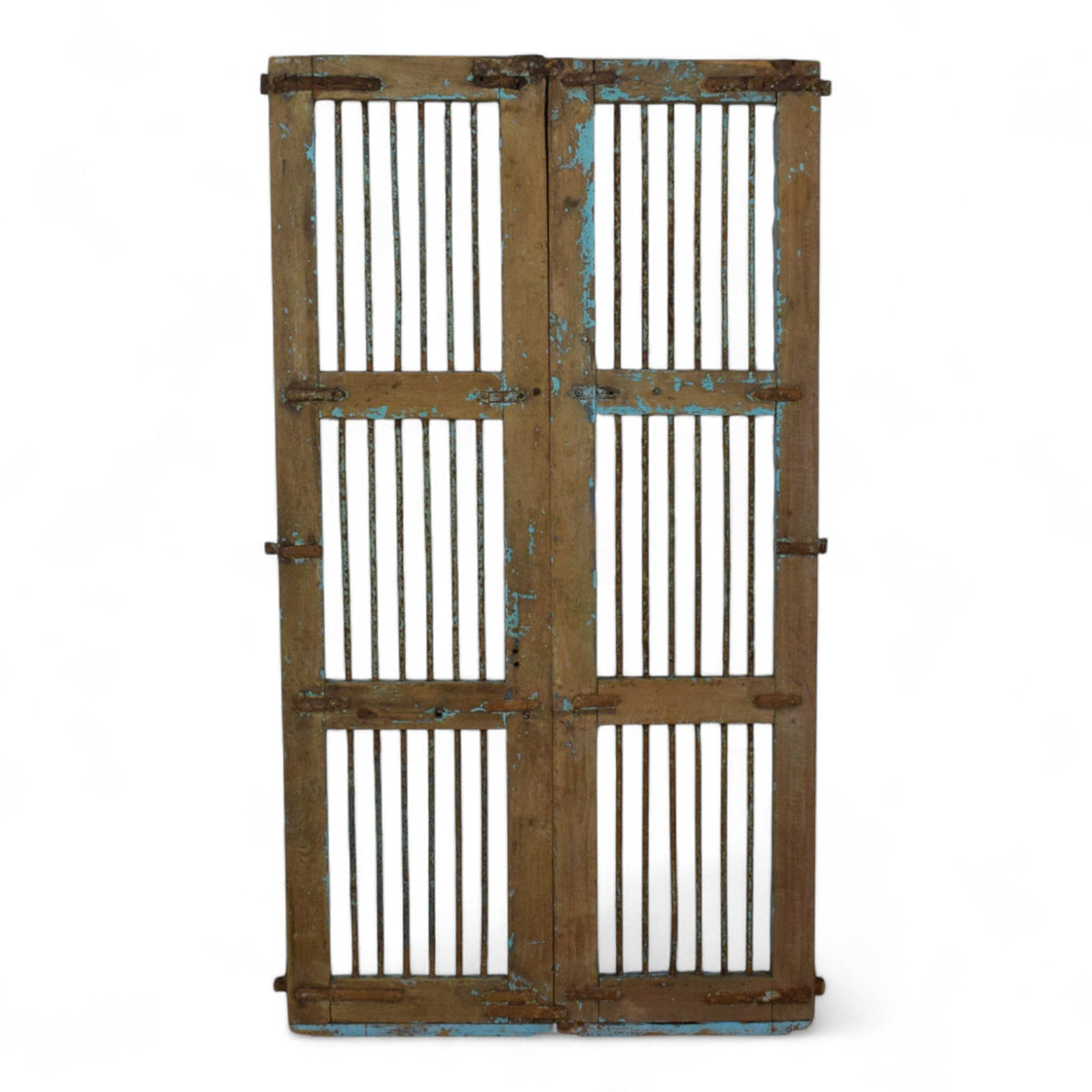 Pair of Antique Vintage Indian Doors Shutters
