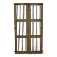 Pair of Antique Vintage Indian Doors Shutters