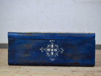 Vintage Indian Hand Painted Metal Travel Trunk Chest