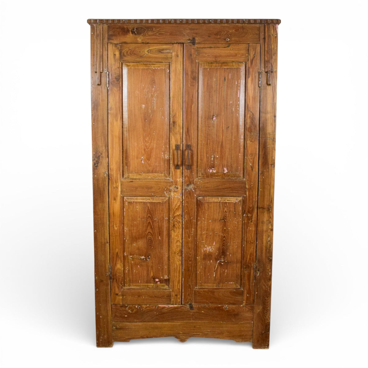Vintage Rustic Hard Wood Fitted Interior Cupboard Cabinet Storage