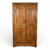 Vintage Rustic Hard Wood Fitted Interior Cupboard Cabinet Storage