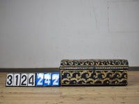 Vintage Indian Hand Painted Metal Travel Trunk Chest