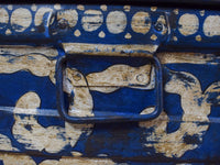 Vintage Indian Hand Painted Metal Travel Trunk Chest
