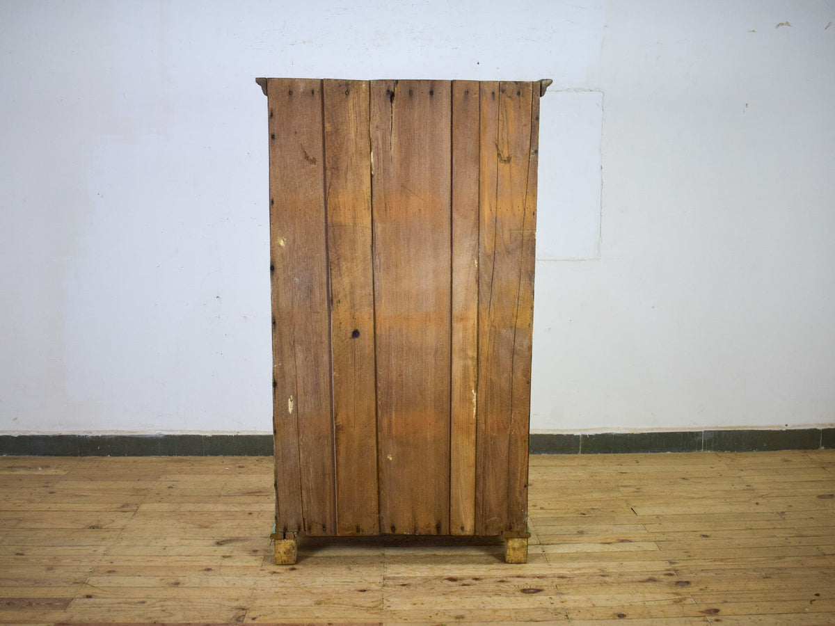 Vintage Rustic Hand Painted Wooden Cupboard Cabinet